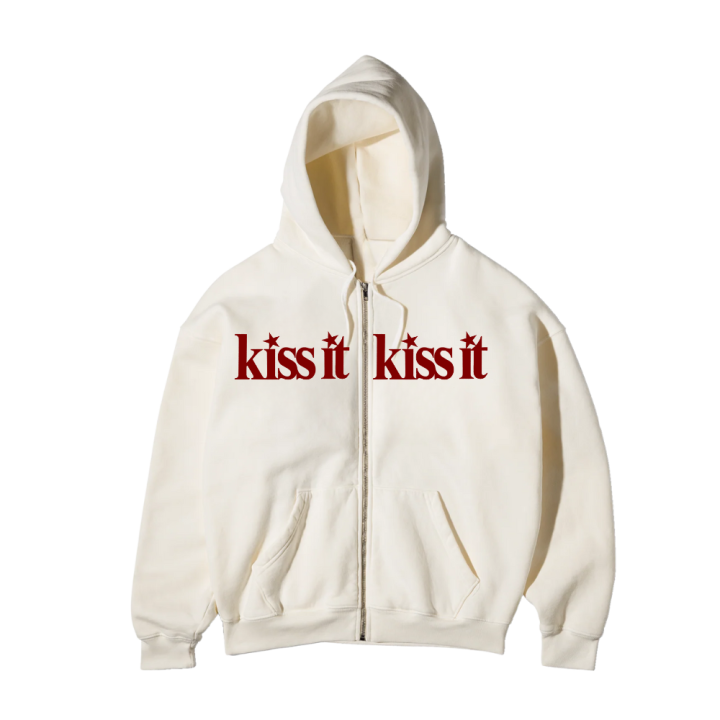KISS IT ZIP HOODIE