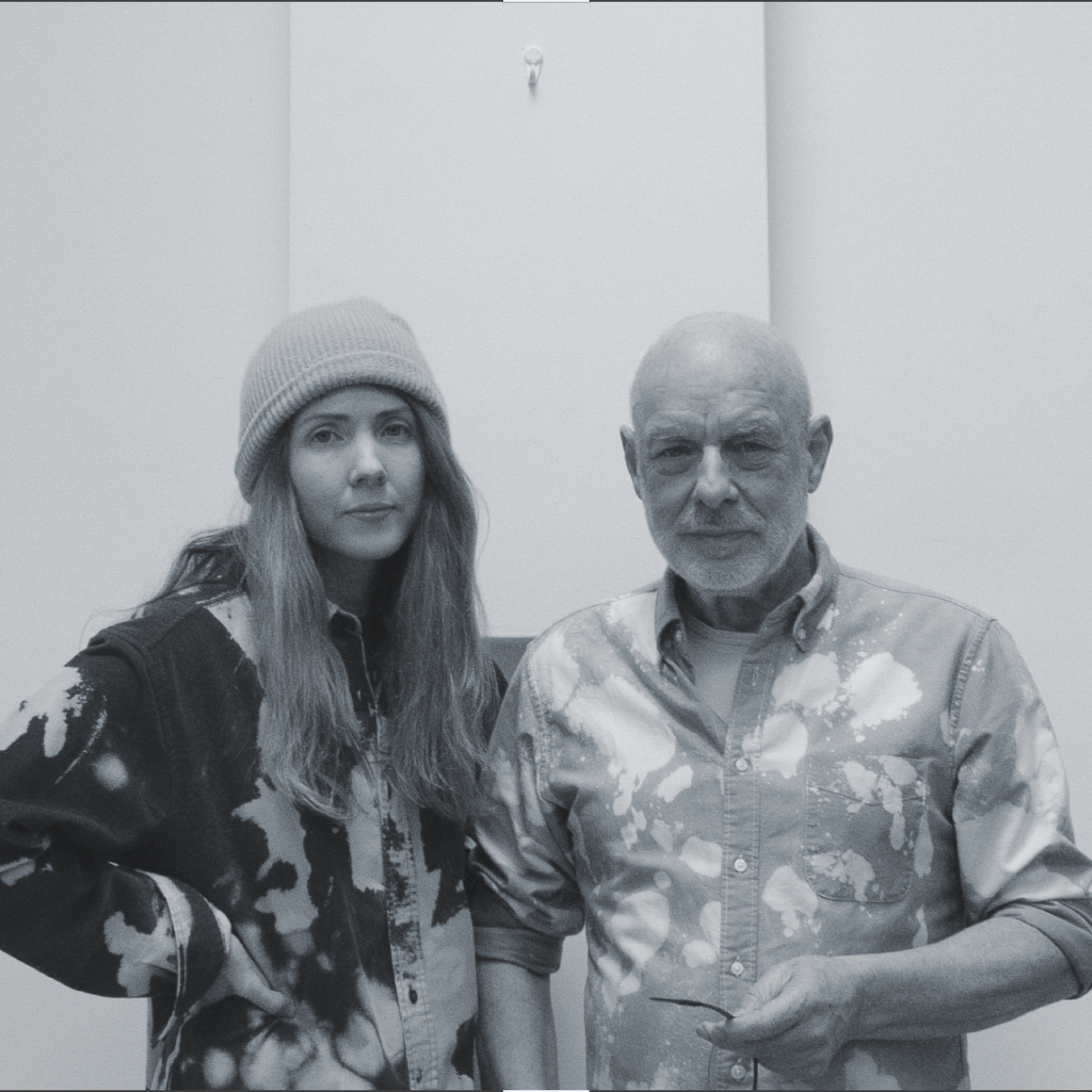 Beatie Wolfe & Brian Eno (b&w)