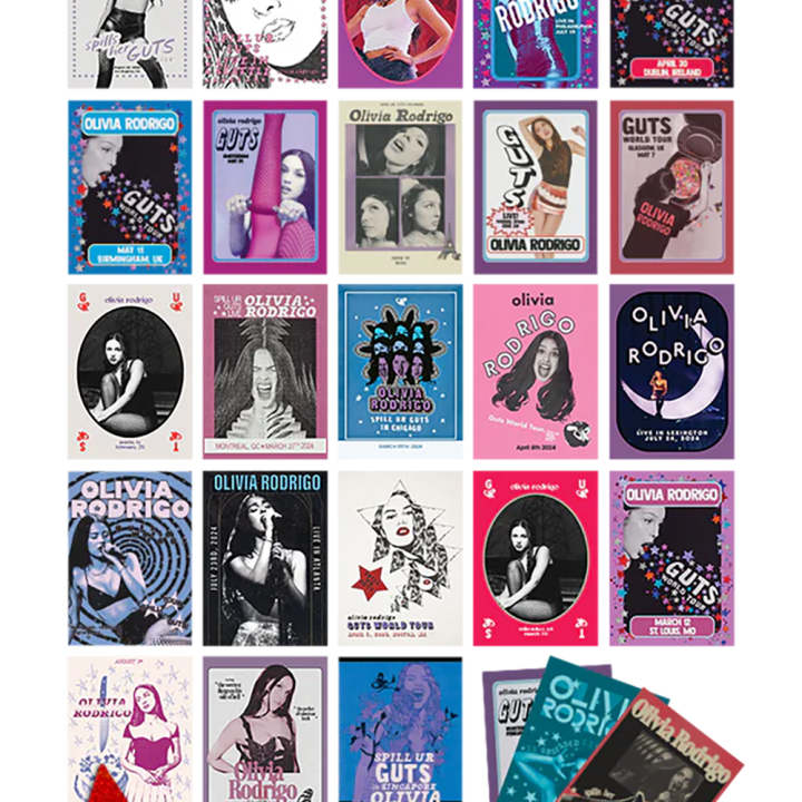 Olivia Rodrigo GUTS Trading Card Pack