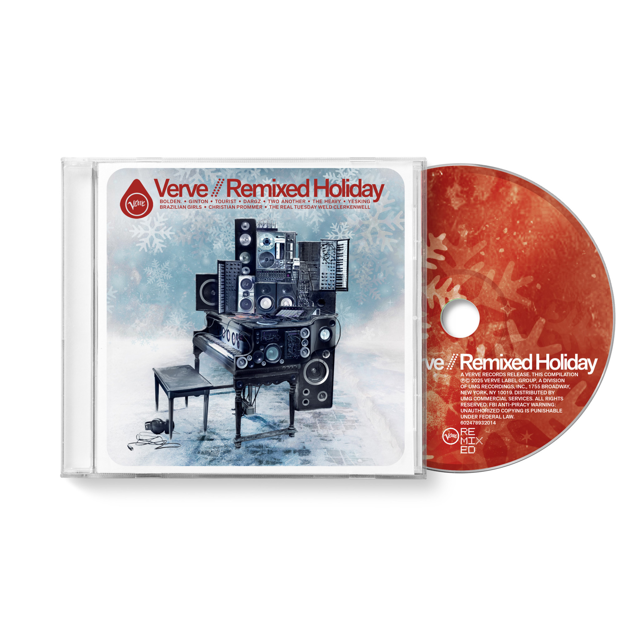 Verve // Remixed Holiday - CD Packshot