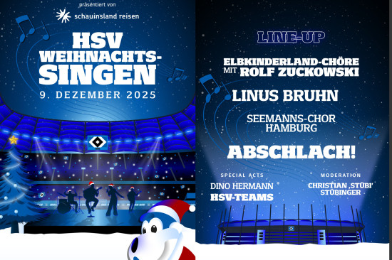 Elbtour 2025 - Abschluss beim Weihnachtssingen im HSV-Stadion