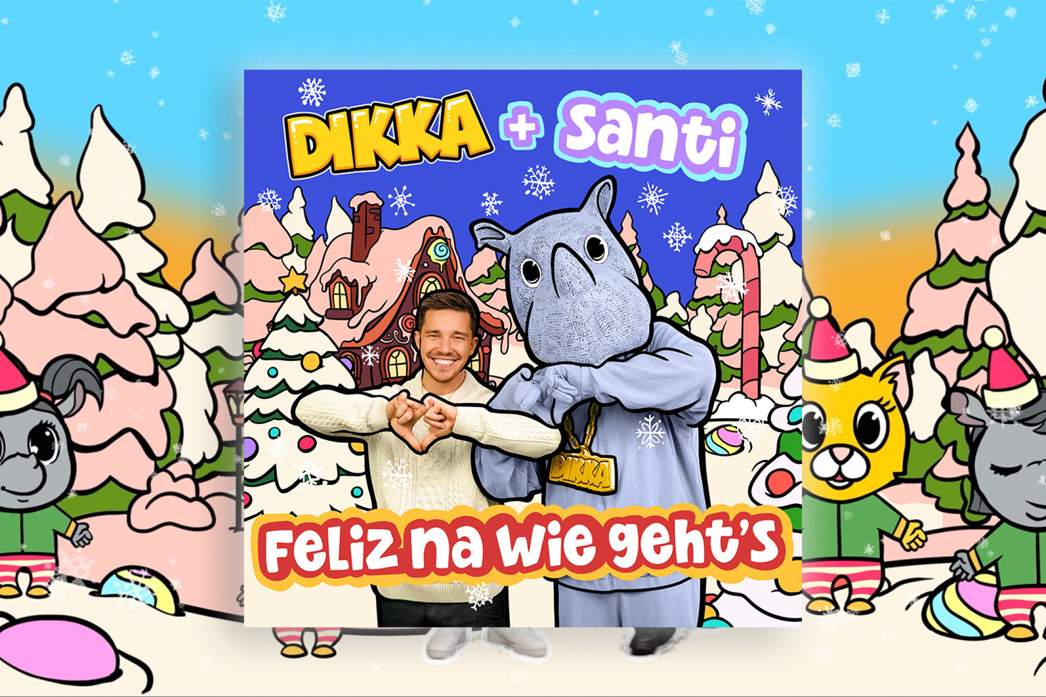 Feliz na wie geht's: DIKKA und Santi alias Nico Santos versüßen uns das Warten auf Heiligabend