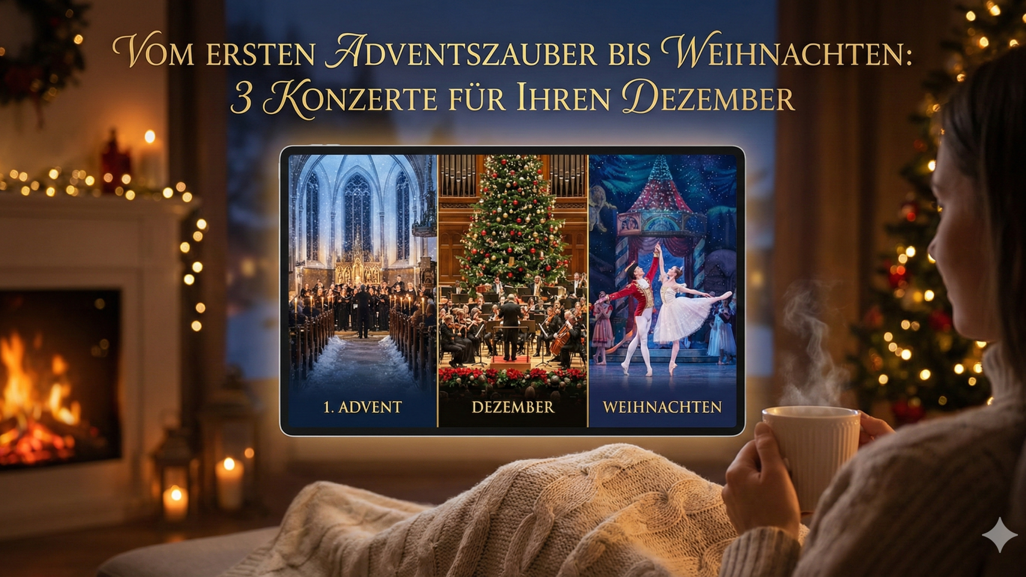 Vom ersten Adventszauber bis Weihnachten: 3 Konzerte für Ihren Dezember