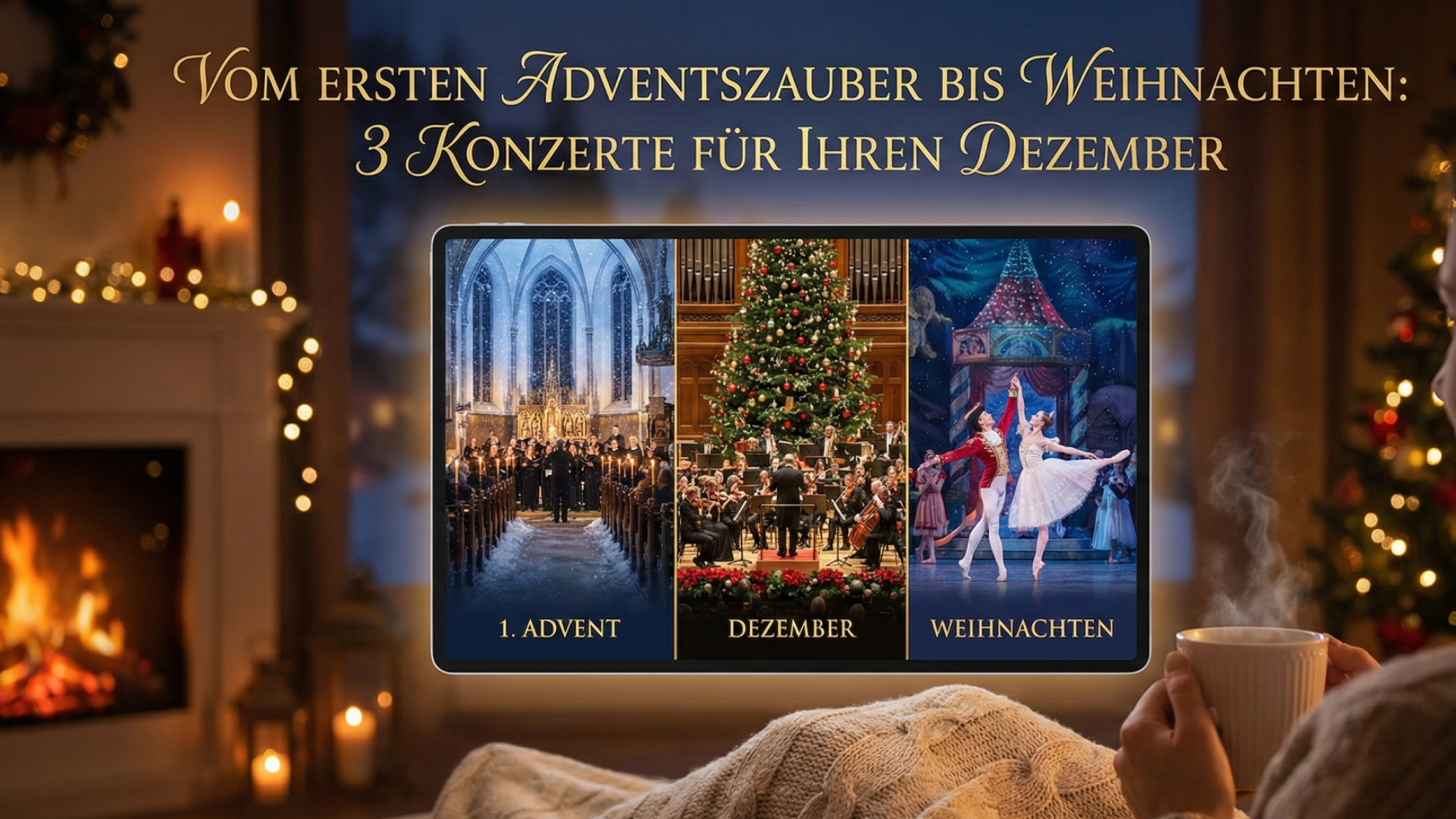 Vom ersten Adventszauber bis Weihnachten: 3 Konzerte für Ihren Dezember