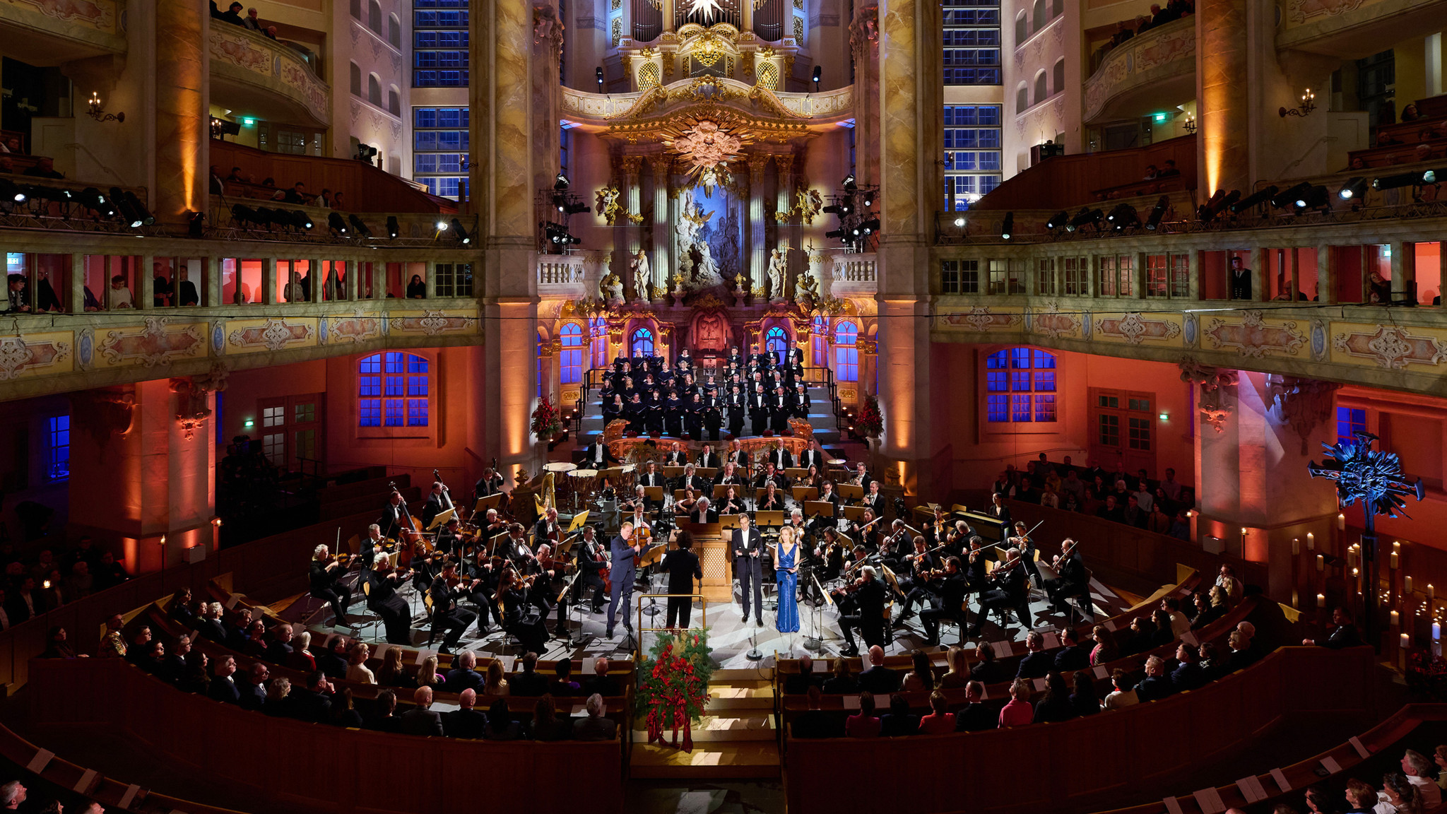Adventskonzert in der Frauenkirche Dresden mit Benjamin Bernheim, Elsa Dreisig und Daniel Hope