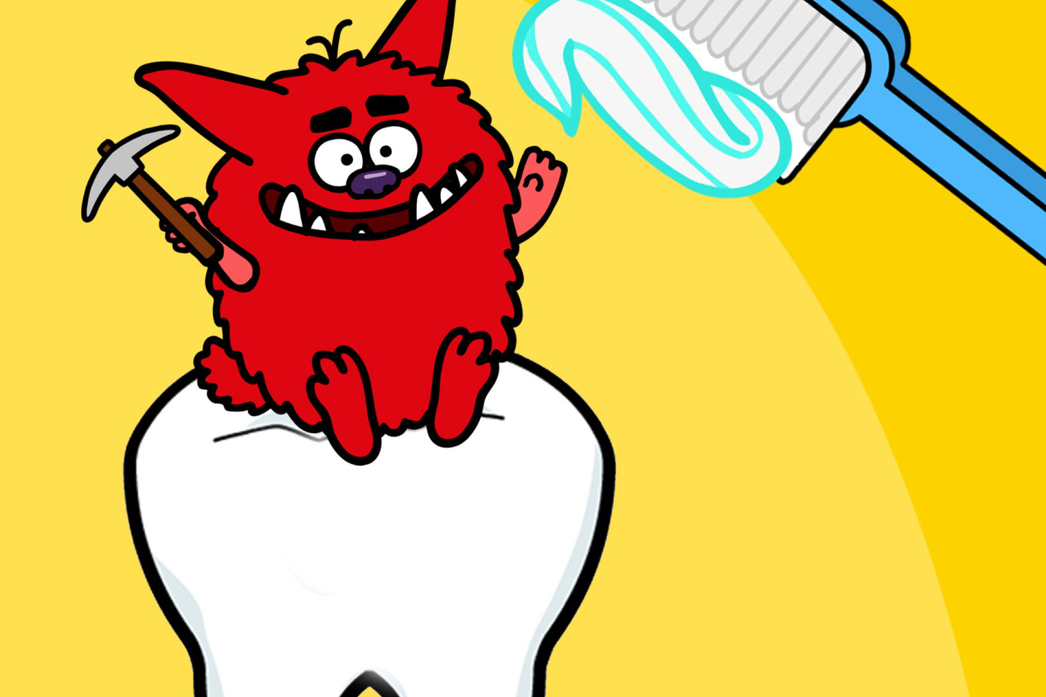 Zähneputzen mit Hacki Backi