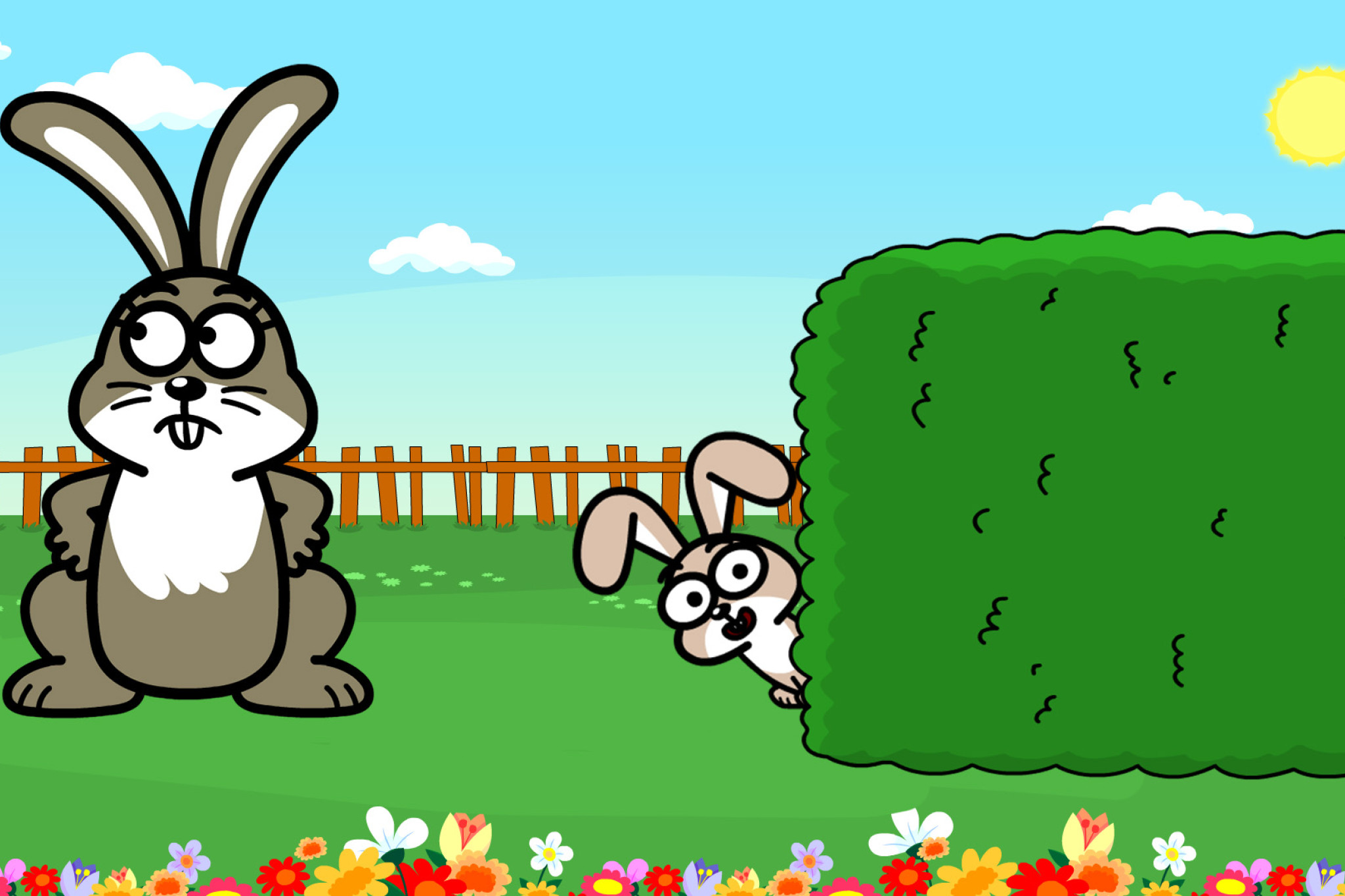 „The Little Rabbit Is Hiding“ von Hooray Kids Songs: interaktiver Versteckspiel-Spaß