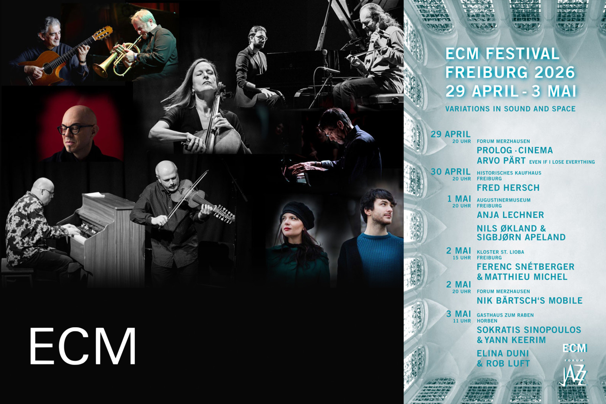 ECM Festival 2026 in Freiburg: Variations in Sound and Space