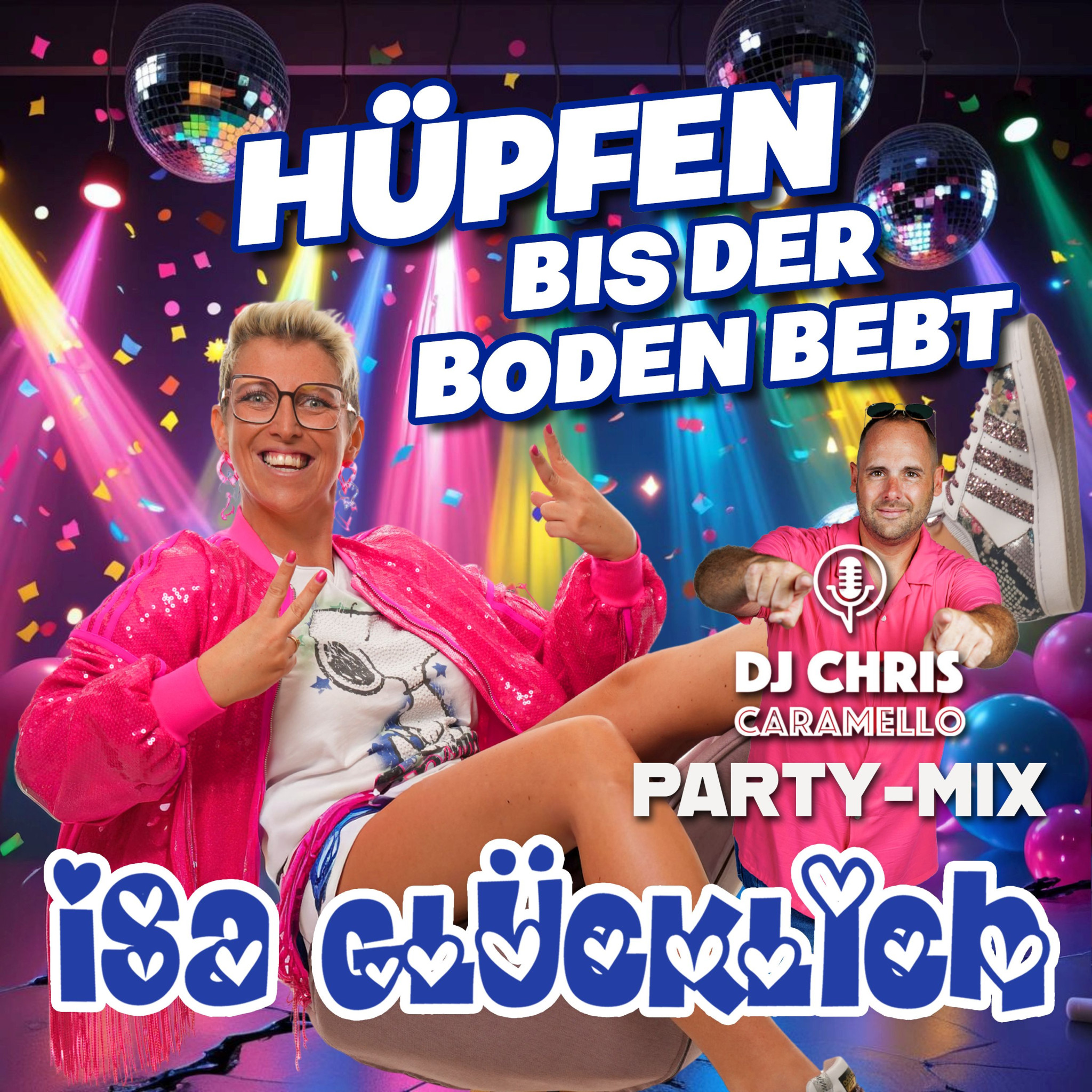 Cover Isa Glücklich Hüpfen bis der Boden bebt PARTYMIX eSingle 300dpi.jpg