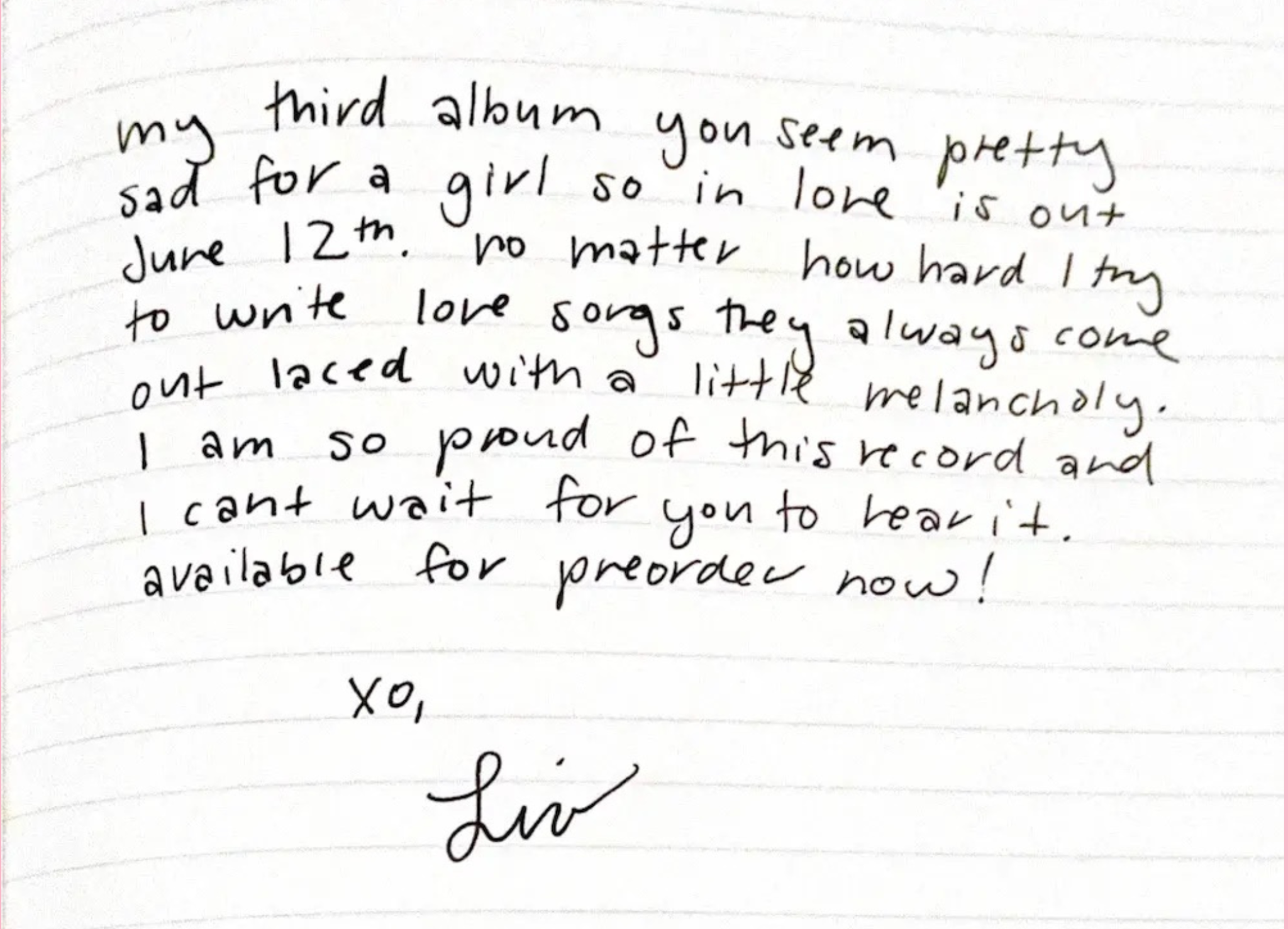 Olivia Rodrigo - Note