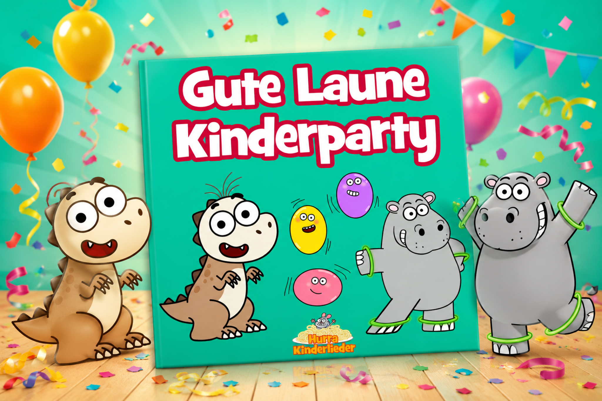 "Gute Lauen Kinderparty" ist eine bunte Compilation für Bewegung, Spaß und kleine Alltagsmomente