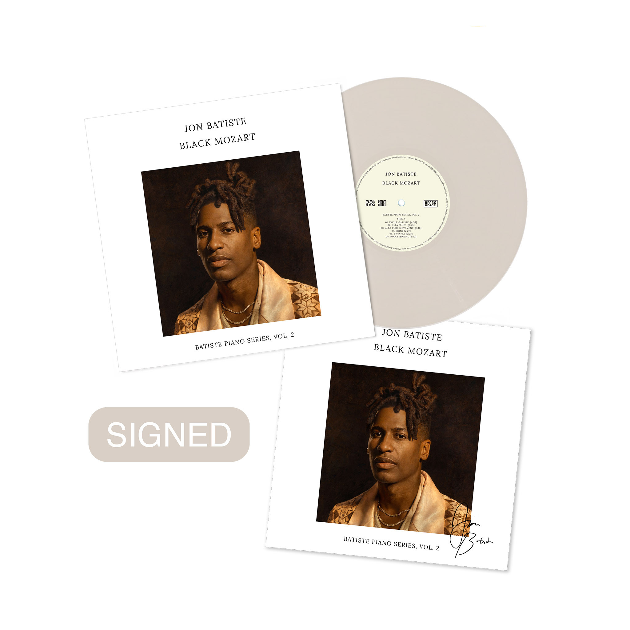 Jon Batiste - Black Mozart Col. LP with Insert