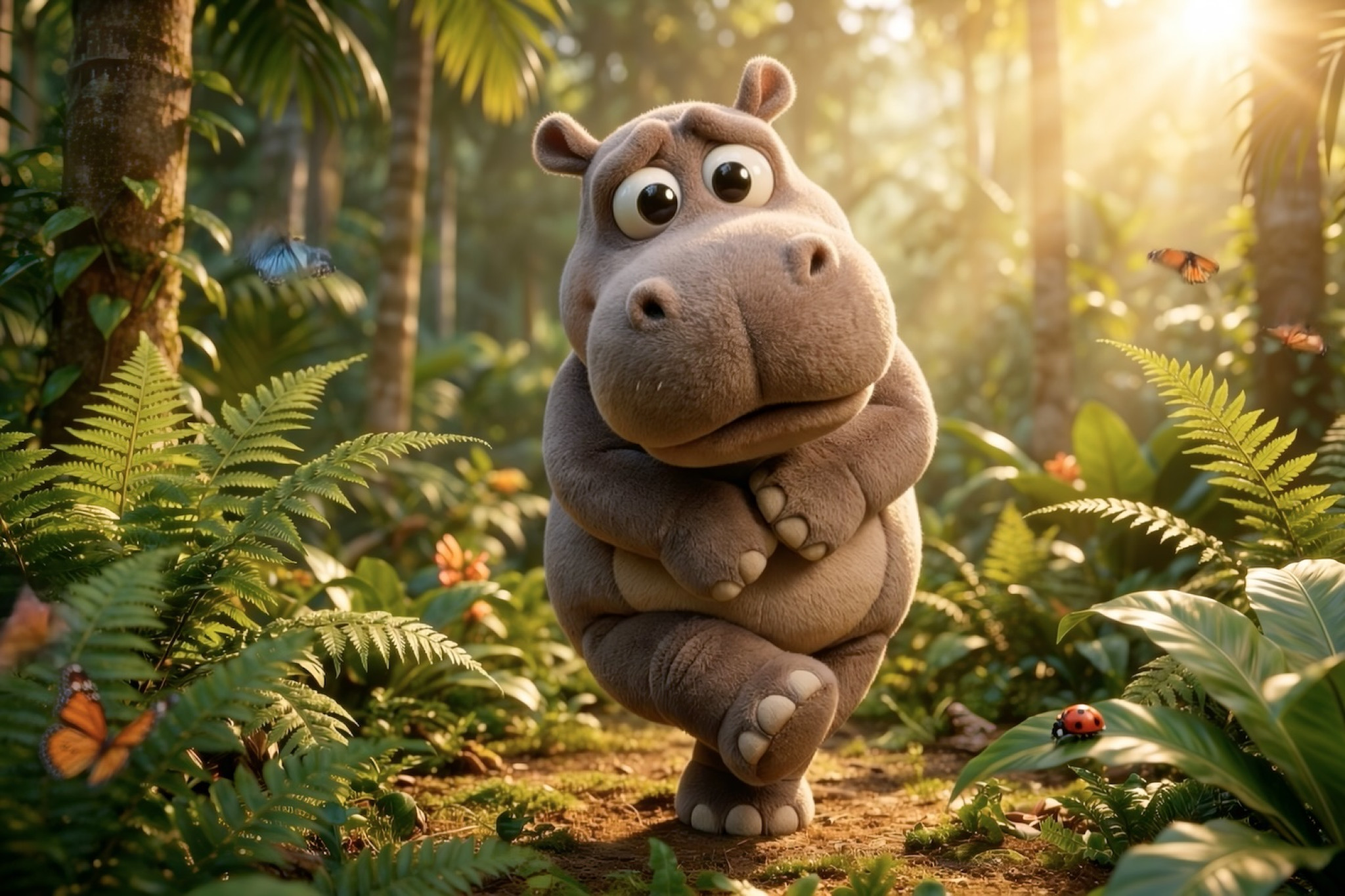 Muss ganz dringend mal für kleine Nilpferde: Zehn Jahre nach Veröffentlichung bekommt der beliebteste Song der Giraffenaffen Gang ein eigenes Video