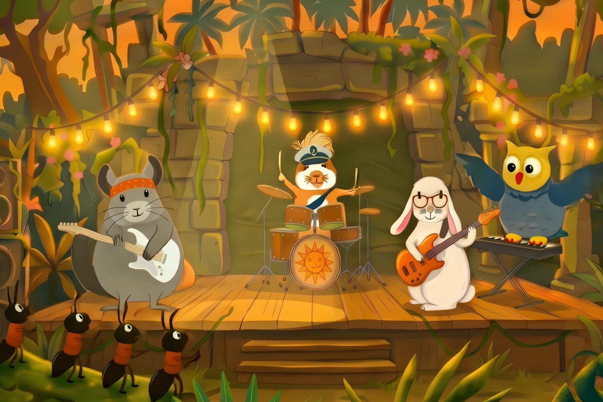 Screencap Eule Kapitänin der Band Video Band mit Eule.jpg