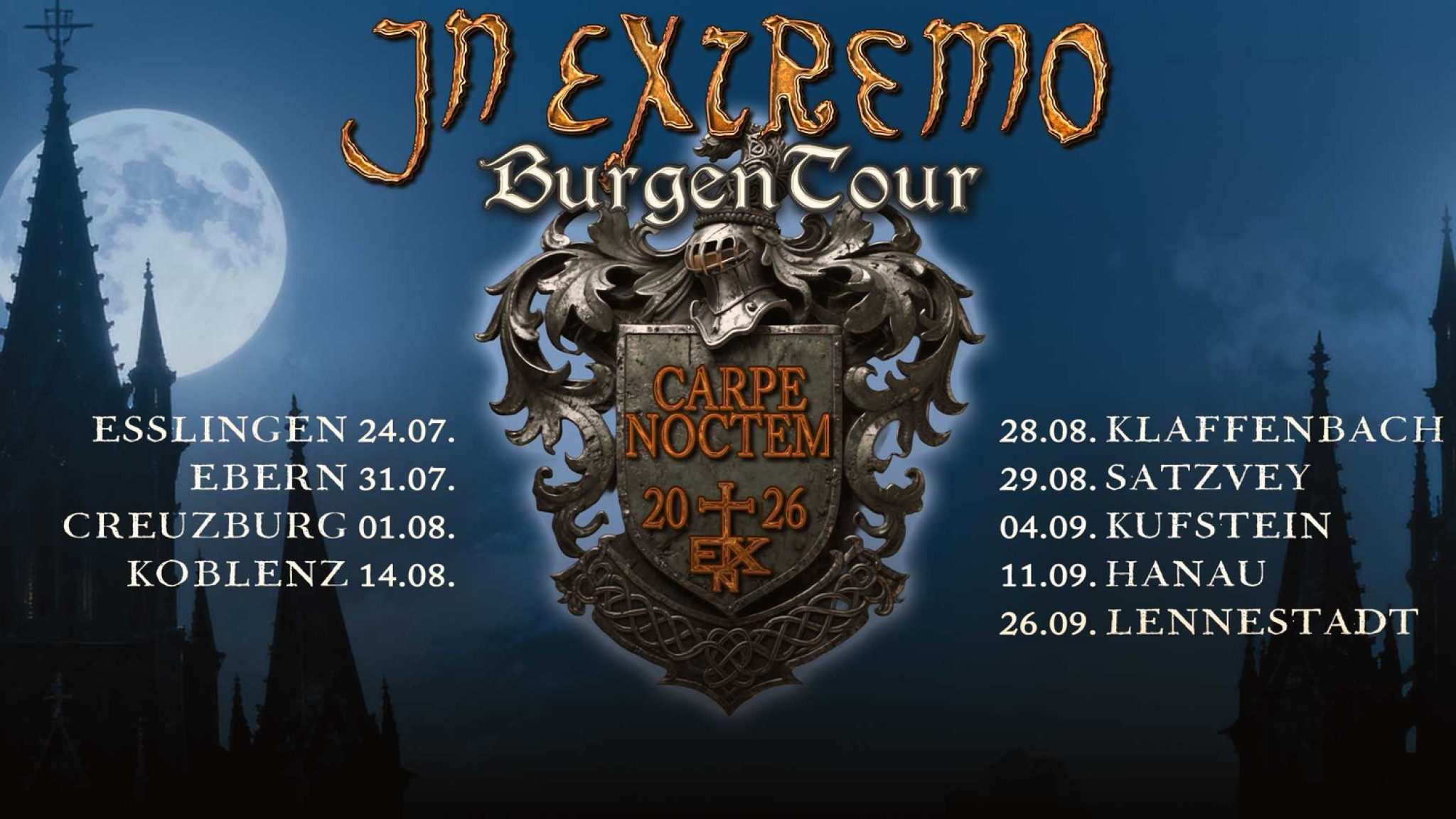 "Carpe Noctem" - Burgentour 2026