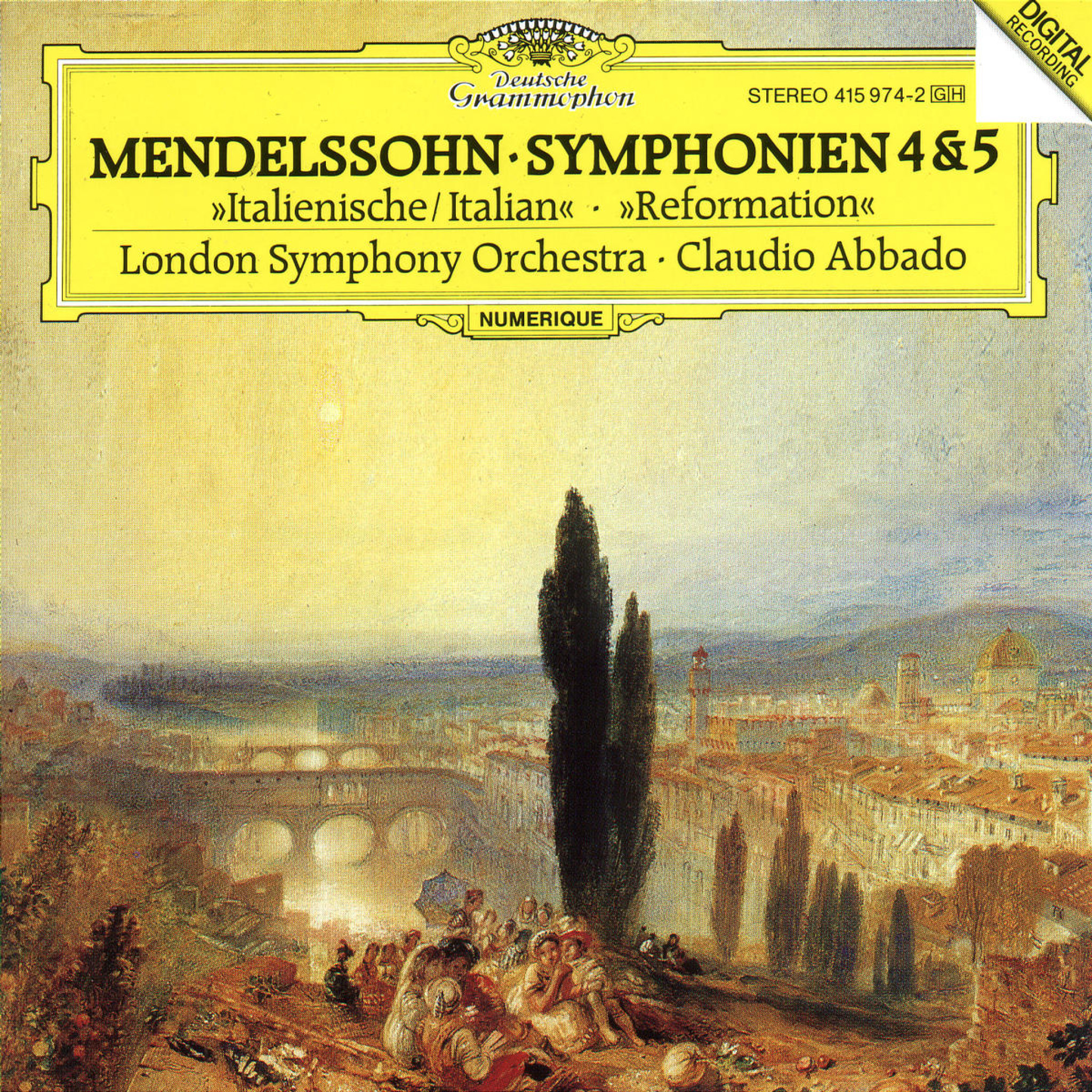 Sinfonien Nr. 4 A-dur op. 90 "Italienische" & Nr. 5 D-dur op. 107 "Reformation" 0028941597421