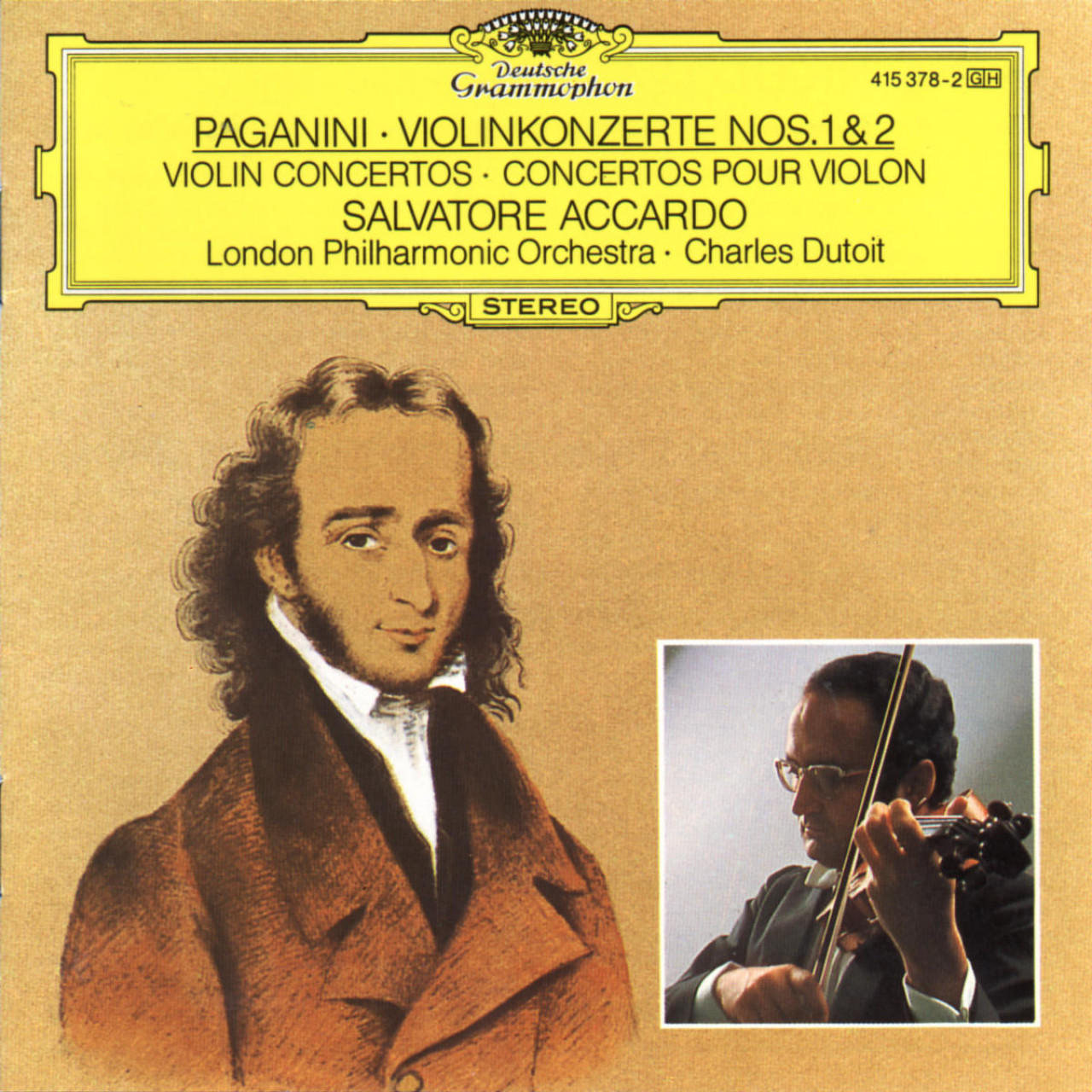 英、欧LP Salvatore Accardo, Franco Tamponi, Chamber Orchestra Of Europe Paganini Volume 2 EL2700631 /00260 Paganini - Salvatore Accardo, The Chamber Orchestra Of Europe