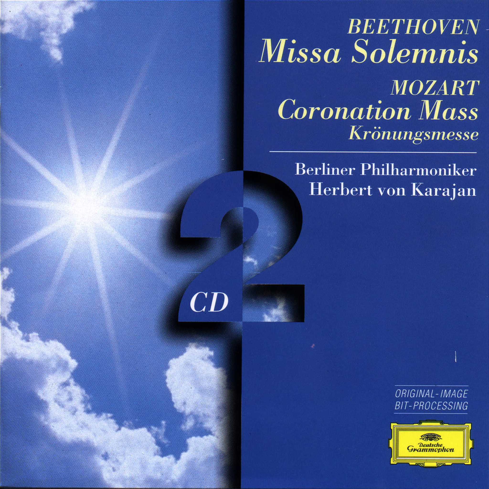 BEETHOVEN Missa solemnis MOZART Mass / Karajan