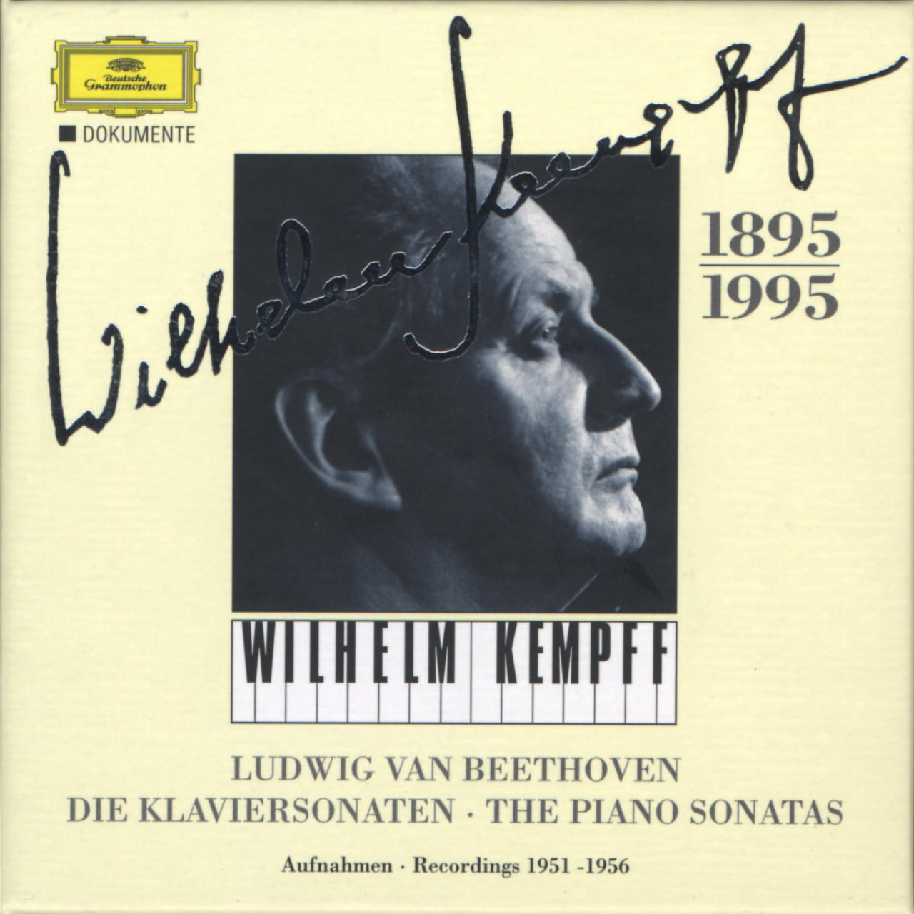BEETHOVEN Klaviersonaten 1951-56 Kempff | Deutsche Grammophon