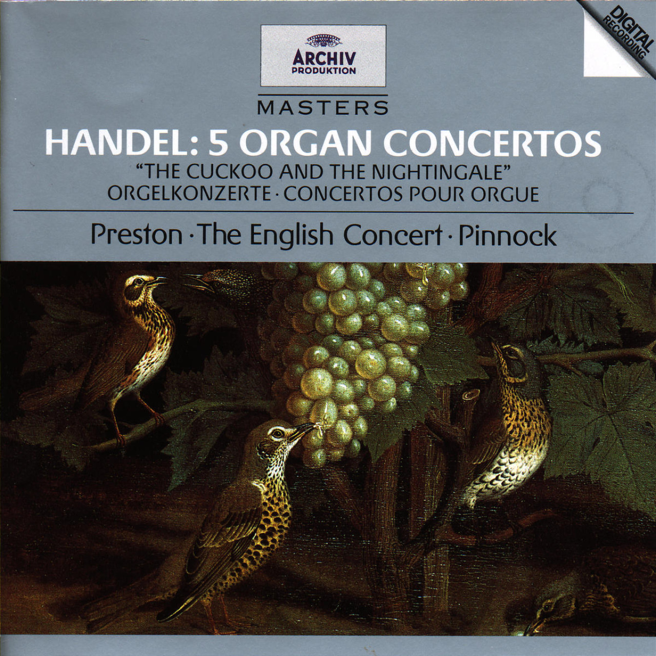 HANDEL Organ Concertos / Preston, Pinnock | Deutsche Grammophon