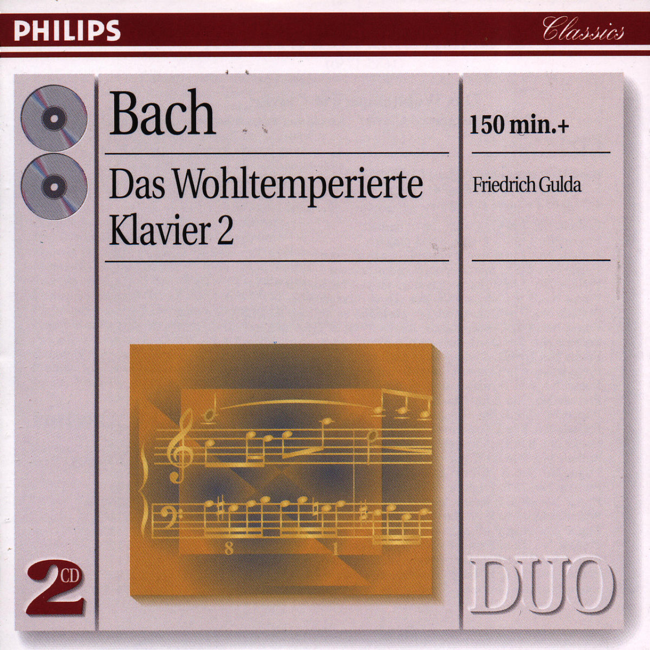 クラシック BACH DAS WOHLTEMPERIERTE KLAVIER GULDA Friedrich Gulda - The Well-Tempered Clavier, Book 1 (2 CD
