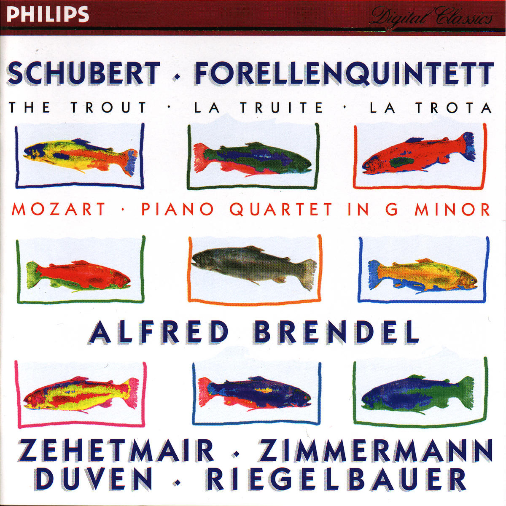 SCHUBERT Trout Quintet, MOZART Piano Quartet