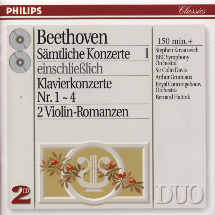 Beethoven: Complete Concertos Vol.1 - Piano Concertos Nos.1 - 4 etc. 0028944257724