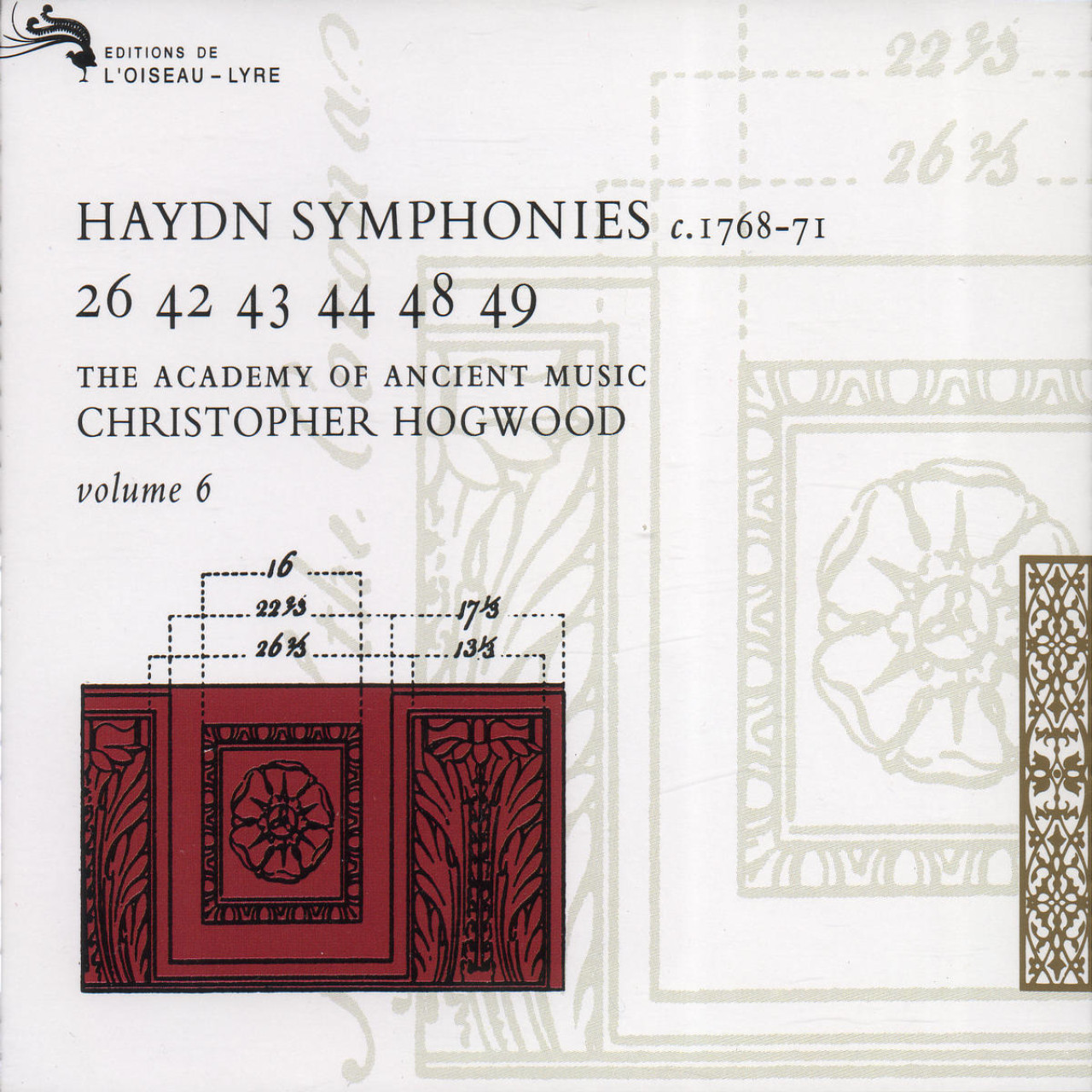 HAYDN Symphonies Vol. 6 / Hogwood, | Decca Classics